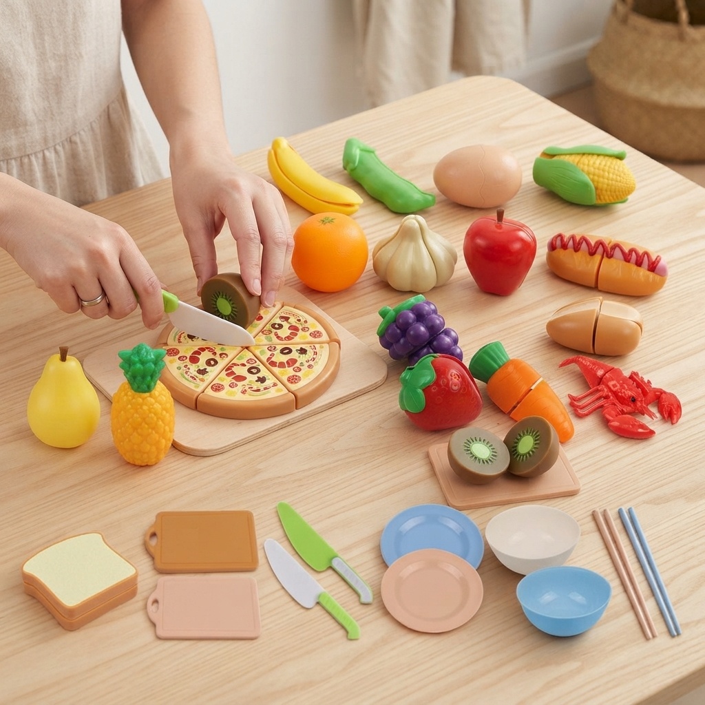 Kitchen Kids Baking Set - Mainan Makanan untuk Bermain Peran Montessori