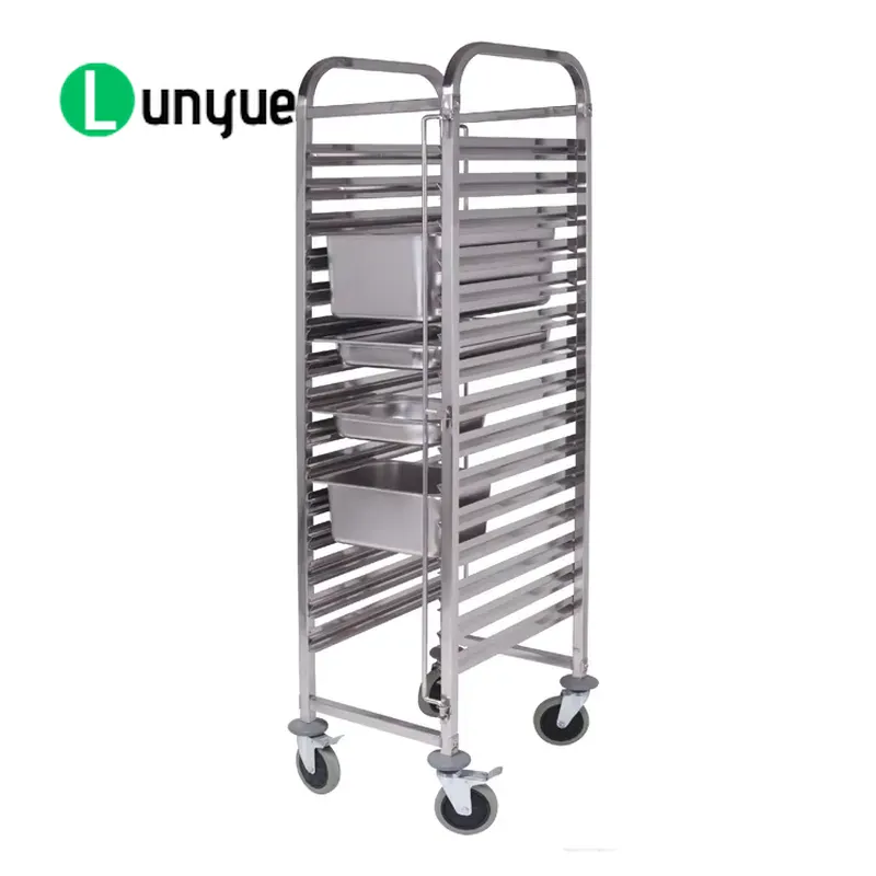 Kitchen Baking Cart - Gerobak Oven Makanan dengan Rak Baja