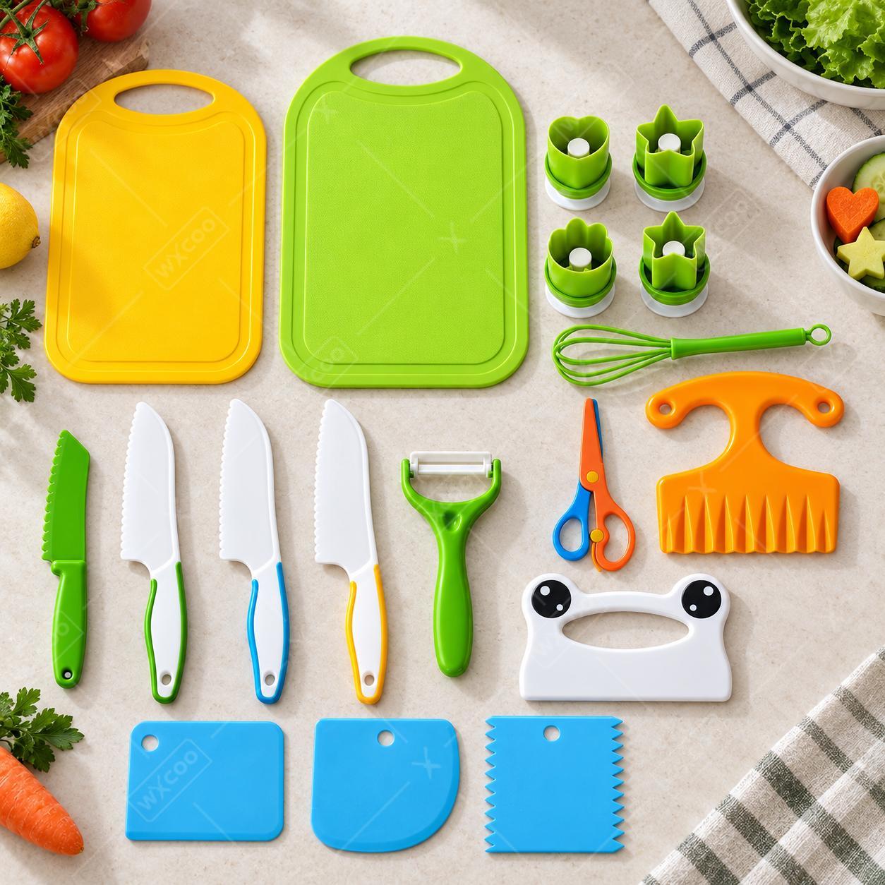 Kitchen Kids Baking Set - WXCOO Set Pisau Plastik Aman untuk