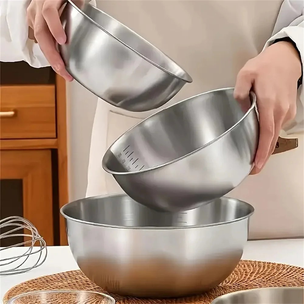 Baking Kitchen Set - Set Mangkuk Pencampur Baja Tahan Karat