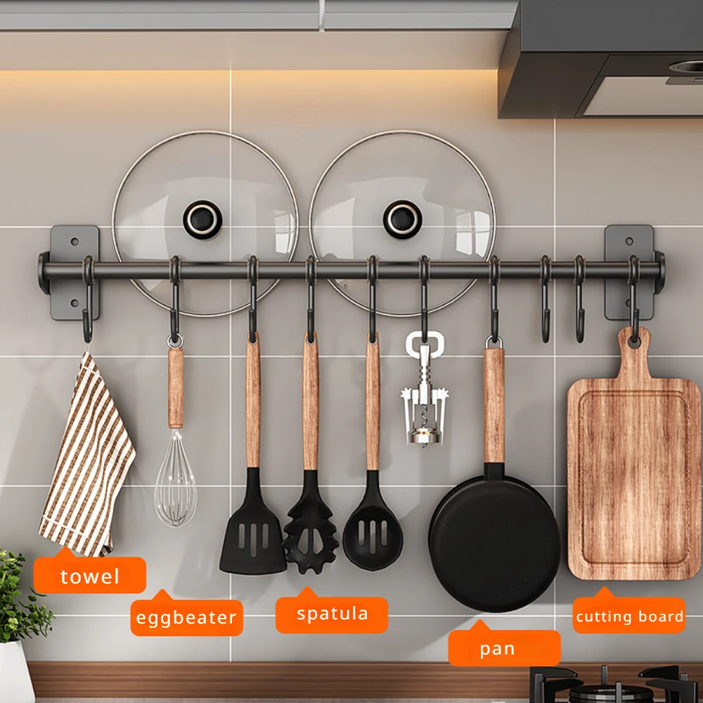 Kitchen Uncle - Rak Dinding Dapur Tanpa Paku, Rak