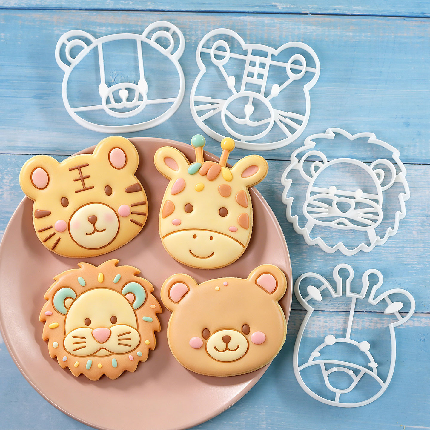 Baking Kitchen Set - 4 Buah Set Pemotong Kue Bentuk