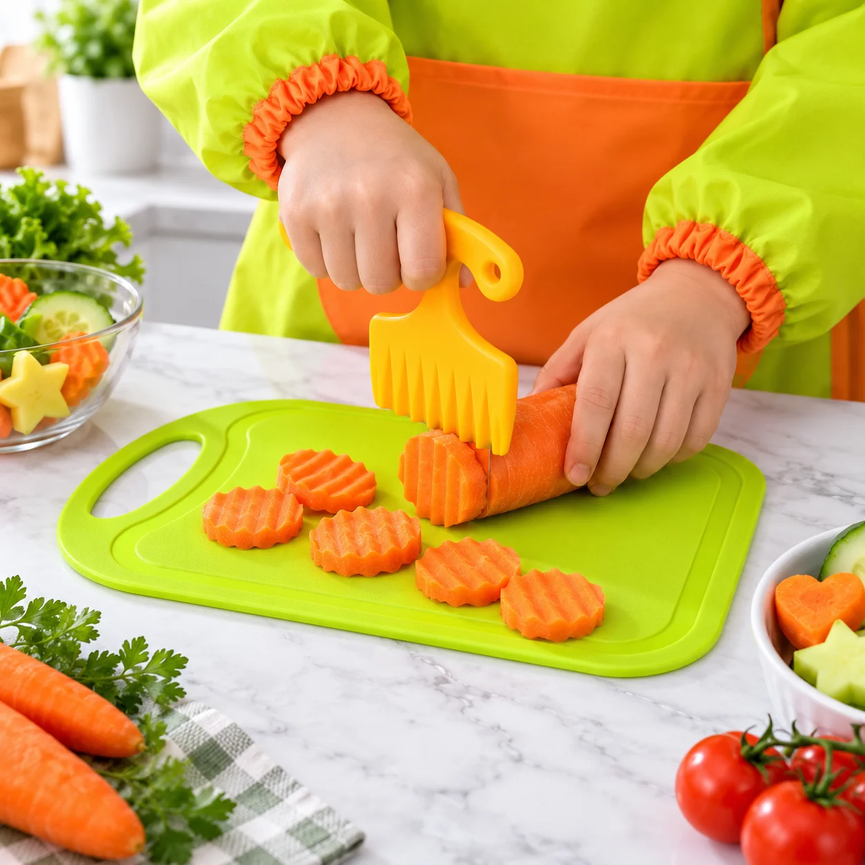 WXCOO Set Pisau Plastik Aman u - Kitchen Kids Baking Set ulasan dan harga