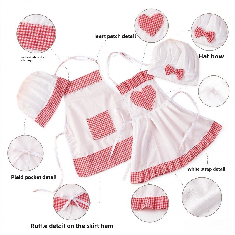 Set Topi dan Celemek Koki untu - Kitchen Kids Baking Set ulasan dan harga