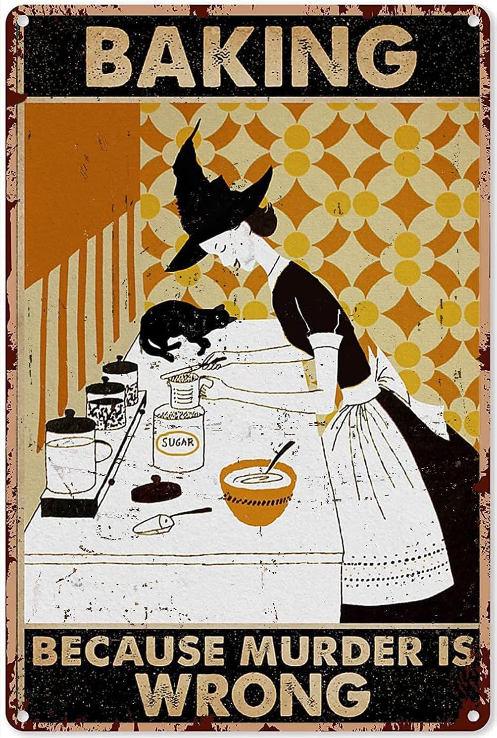Papan Dekorasi Dapur Bertema P - Kitchen Witch Baking ulasan dan harga
